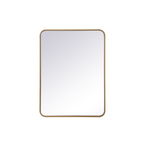 RE/FINE™ Sabine Metal Rounded Rectangle Wall Mirror & Reviews Wayfair